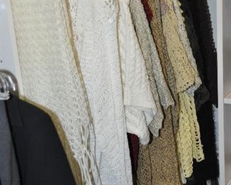 A Selection of Crocheted and Knitted Tops and Skirts