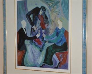 "Dinner for Two" by Barbara A. Wood, Signed and Numbered, 42.25" x 49"