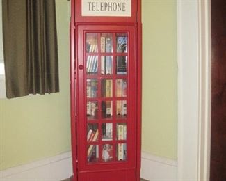 Replica of English telephone booth (storage cabinet)