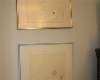 Original signed cels 