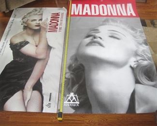Large Madonna posters.