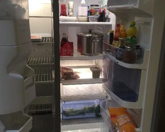 Inside Kenmore refrigerator 