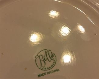 Label for Bella china