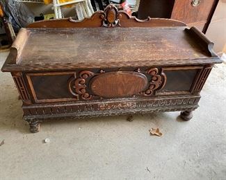 Stunning solid wood chest!!