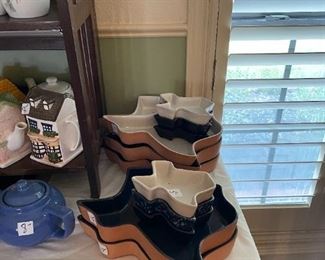 Texas chip & dip bowls