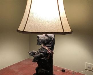 Cast Iron Scotty Lamp
