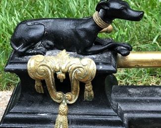 Detail of Art Deco Fireplace Fender