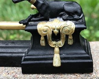 Detail of Art Deco Fireplace Fender 