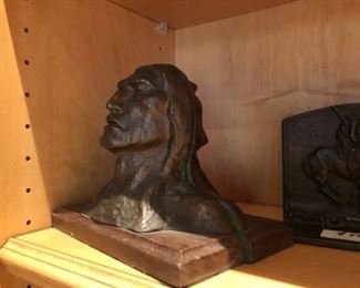 Americana brass and bronze bookends Circa 1915-1930