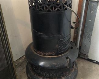 Late Victorian cast metal stove.