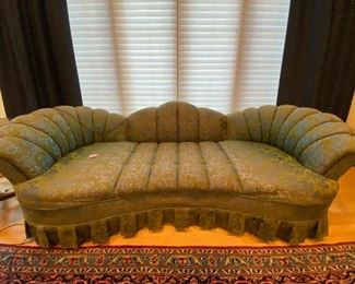 1950s upholstered sofa