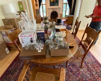 Multiple smalls to include glass and porcelain plus 49 piece Fiestaware set