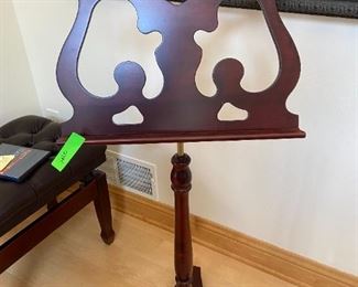 Mahogany music stand