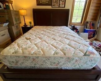 Mahogany sled type bed