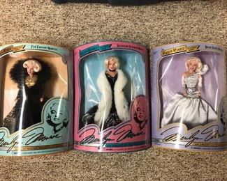 Marilyn Monroe dolls in original packaging