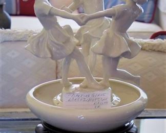 .Hutschenreuther Figurine May Dance  Flower Bowl Set