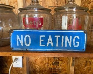 Old No Eating Sign