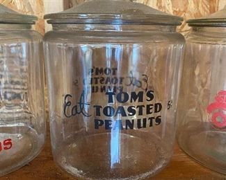 Old Tom's Toasted Peanuts Jar 