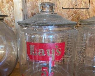 Old Lay's Salted Peanuts Jar 