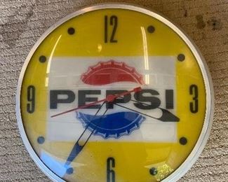 Old Pepsi Clock (runs but needs new bulbs)