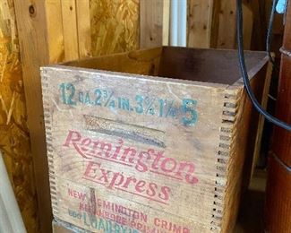 Dovetailed Wooden Remington Ammunition Box