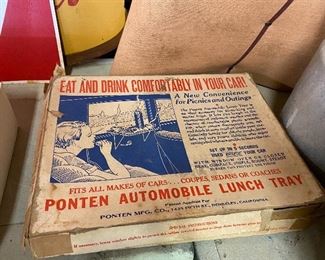 Old Ponten Automobile Lunch Tray in Box