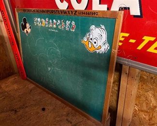 Large Vintage Walt Disney Chalkboard
