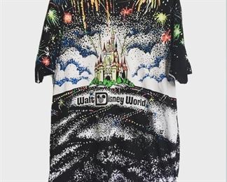 All over print glow in the dark disney/WDW fireworks t shirt