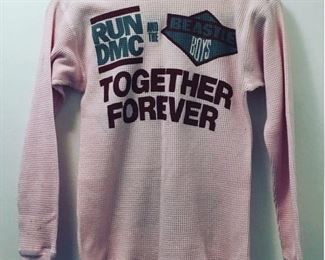 Run DMC & Beastie Boys together forever thermal girls top