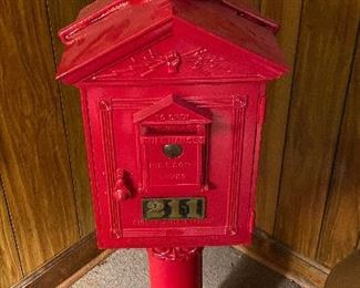 Antique Fire Alarm Box, Opens from Front and Back.