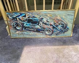 Ron Burton Original Oil Painting 
#25 Danny Ongias Interscope Racing