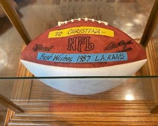 1987 LA Rams Team signed football 