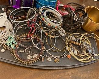 Lots of bracelets 