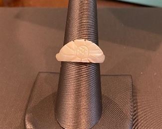 Solid Mother of Pearl ring