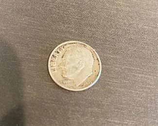 1959 silver dime
