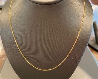 Tiffany co 14k gold necklace 1.5 grams