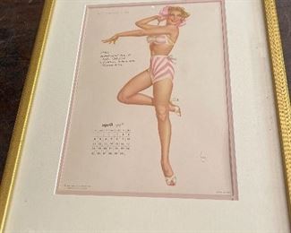 1947 Varga pin up calendar print