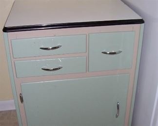 Wood cabinet with granite top