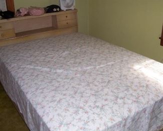 Full size bedroom set- bed, dresser with mirror and chest of drawers