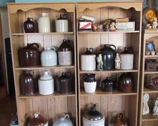 Nice collection of crock jugs!