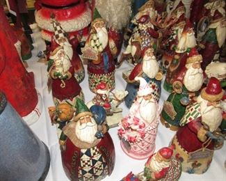 Jim Shore Santa collection- over 25 pieces