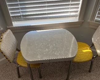 Mid century modern child's table & chairs