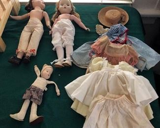 Dolls and clothing