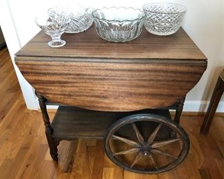 Vintage tea cart, Made in Grand Rapids