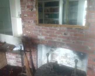 Andirons and fireplace tools