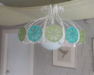 One of a kind Mid century hanging lamp