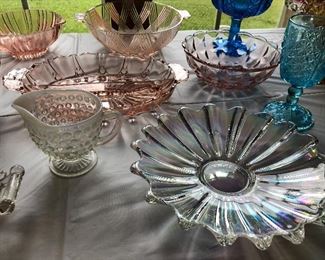 Carnival glass , depression glass