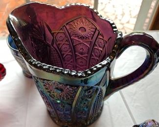 Purple Carnival glass