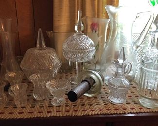 Princess House glass wear, vintage glass ware,  cut glass, pressed glass.