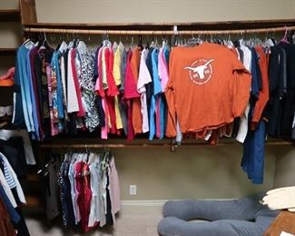 A large selection of UT shirts